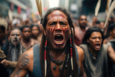 Empowered Native American March for Justice and Equalityの素材