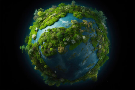 Earth's Lush Cosmic Landscapeの素材