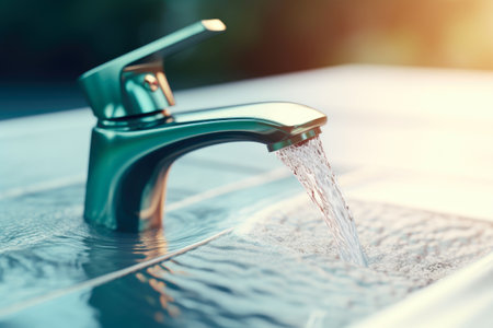 Futuristic Washbasin in Modern Bath Spaceの素材