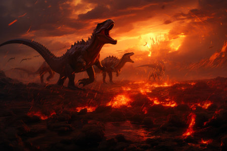 Eerie Erosion: Statue of Shadows in Twilight Decayの素材