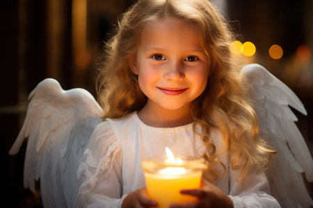 Golden-haired Cherub: Celestial Glowの素材