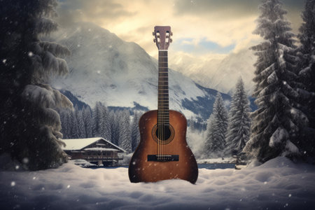 Snowfall Sonata: Classical Guitar in Winter Wonderlandの素材