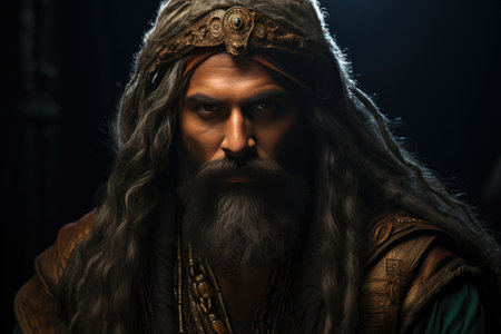 Royal Grace: Dark Complexion Persian Rulerの素材
