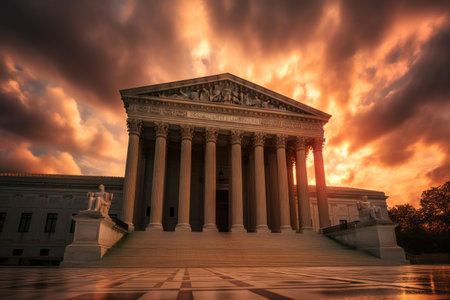 Golden Hour at America's High Courtの素材