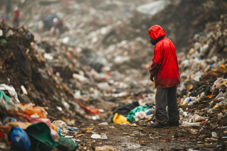 Ecological Wake-Up Call: The Menace of Overflowing Wasteの素材
