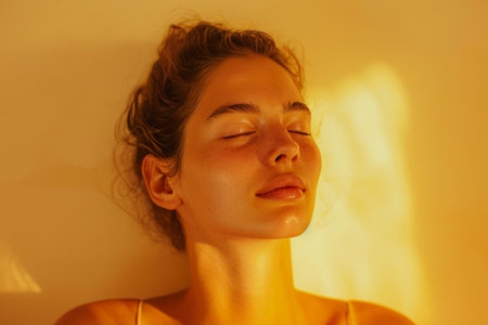 A Blissful Glow: Tranquil Features in the Mid-Morning Contouring Lightの素材