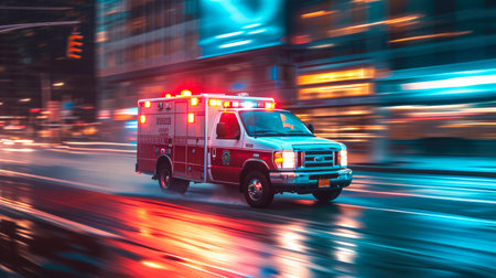 Urgent Ambulance in Urban Trafficの素材