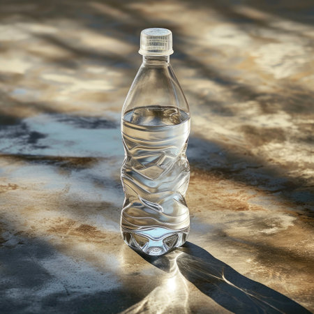 Icy Refreshment: Mineral Water Bottleの素材