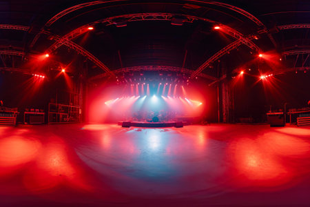 Immersive Stage Panorama at Concertの素材