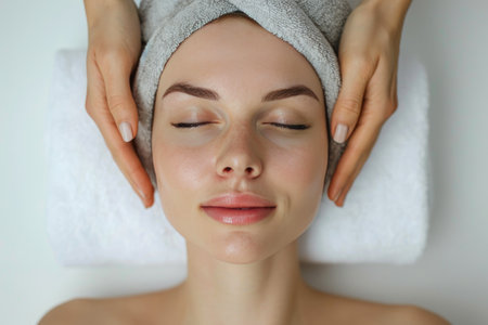 Soft Radiance: Serene Spa Day Portraitの素材