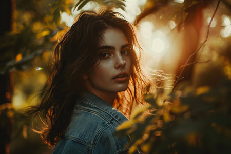 Enchanting Twilight: Mysterious Forest Portraitの素材