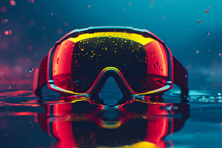 Epic Futuristic Ski Goggle: Aqua Radianceの素材