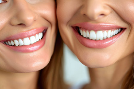 White Teeth Bliss: Intimate Mother-Daughter Connectionの素材