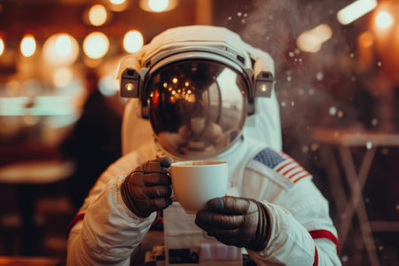 Orbital Espresso Euphoria: Astronaut's Coffee Momentの素材