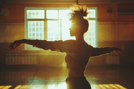 Dance Studio Delight: Vibrant Young Dancerの素材