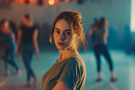 Enthusiastic Dance Practice: Youth in Studioの素材