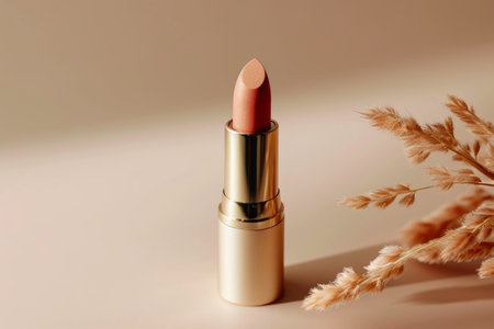 Whispering Peach: Minimalistic Lipstick in Focusの素材