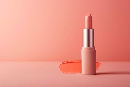 Whispering Radiance: Elegant Peach Lipstick Shadesの素材