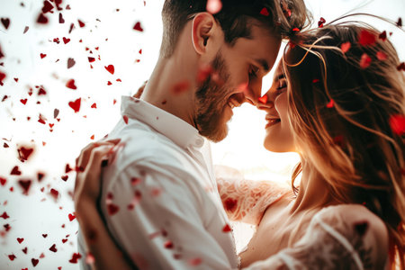 Enchanting Evening Dance with Heart Confettiの素材