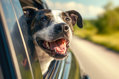 Epic Car Window Serenade: Happy Dog Chroniclesの素材