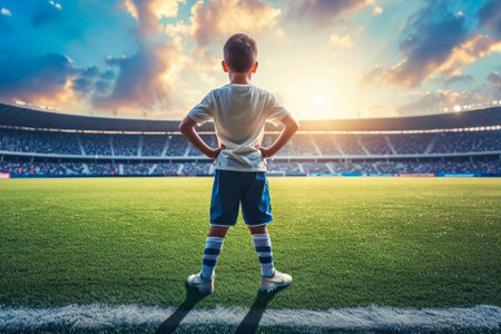 Young Aspirations: Soccer Star in the Makingの素材