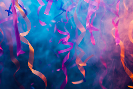 Dazzling Aerial Performance: Streamers in Motionの素材