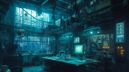Cybernetic Skylines: A Futuristic Apartment Canopyの素材