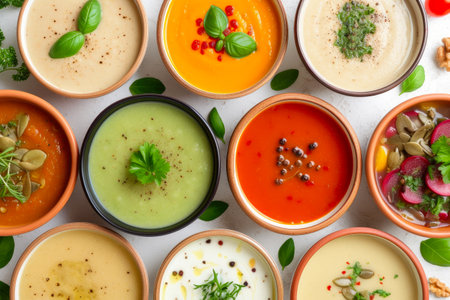 Soup Symphony: Variety in Creamy Bowlsの素材