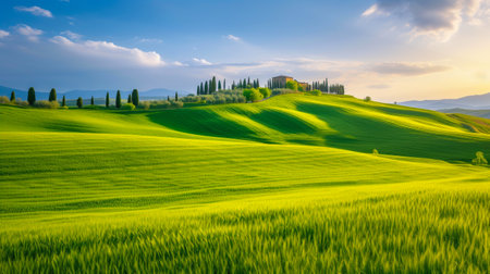 Nature's Palette: Vibrant Tuscany in Bloomの素材