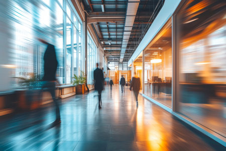Dynamic Workplace Blur: Contemporary Office Ambianceの素材