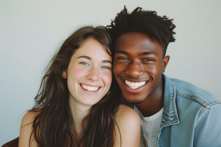 Joyful Couple Embracing Happinessの素材