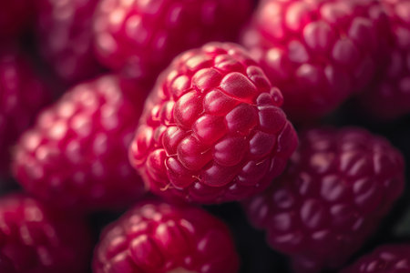 Delicious Raspberry Close-Upの素材