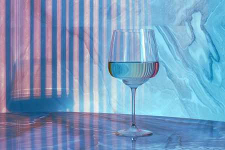 Chardonnay Charm: Blue Striped Eleganceの素材