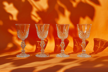 Vibrant Libations on Orange Eleganceの素材