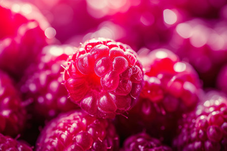 Intimate Look at a Luscious Raspberryの素材