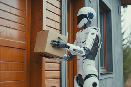 Robotic Delivery: Serving Up Convenience at Your Doorstepの素材