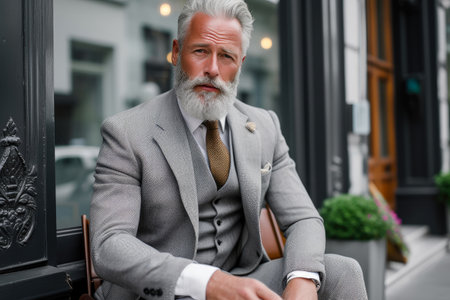 Wisdom and Style: Sharp-Dressed Gentlemanの素材