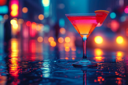 Gleaming Goblet: Neon Nightscape Libationsの素材