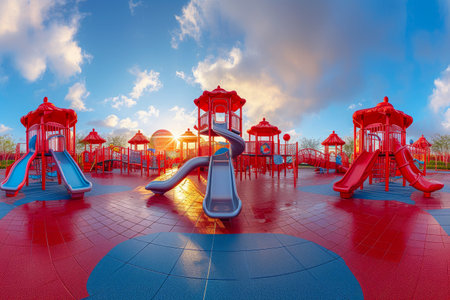 Sunny Serenity: Free-standing Playground Brimming with Funの素材