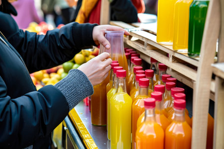 Healthy Choices at the Fresh Juice Stationの素材