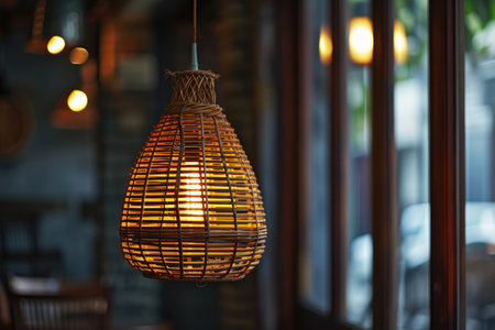 Bohemian Inspired Wicker Lampshadeの素材