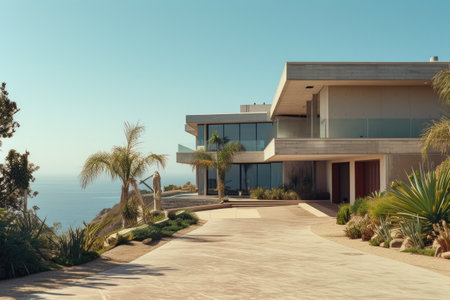 Oceanic Oasis: Concrete and Steel Mansion with Unrivaled Viewsの素材