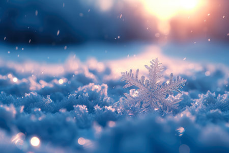 Delicate Frozen Lace: The World of Snowflakesの素材