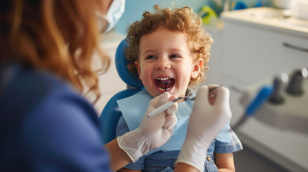 Promoting Pediatric Dental Care: Toddler's Dental Check-upの素材