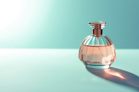 Dreamy Essence: Perfume Bottle on Airy Backgroundの素材