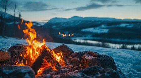 Mountain Majesty: A Swedish Campfire Taleの素材