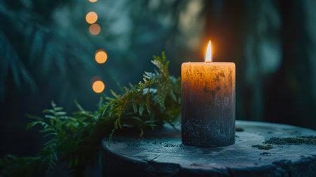 Enchanting Candle Glow in Shadowsの素材