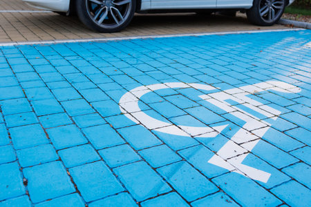 Handicapped Parking Spacesの写真素材