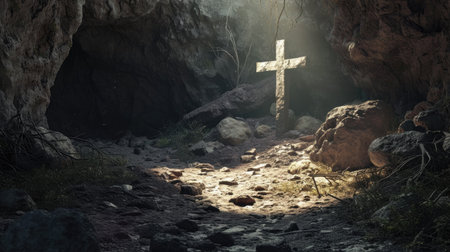 Risen Savior: Empty Tomb and Crossの素材