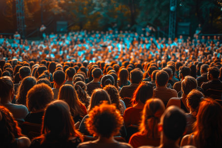 Vibrant Audience at Live Music Performanceの素材